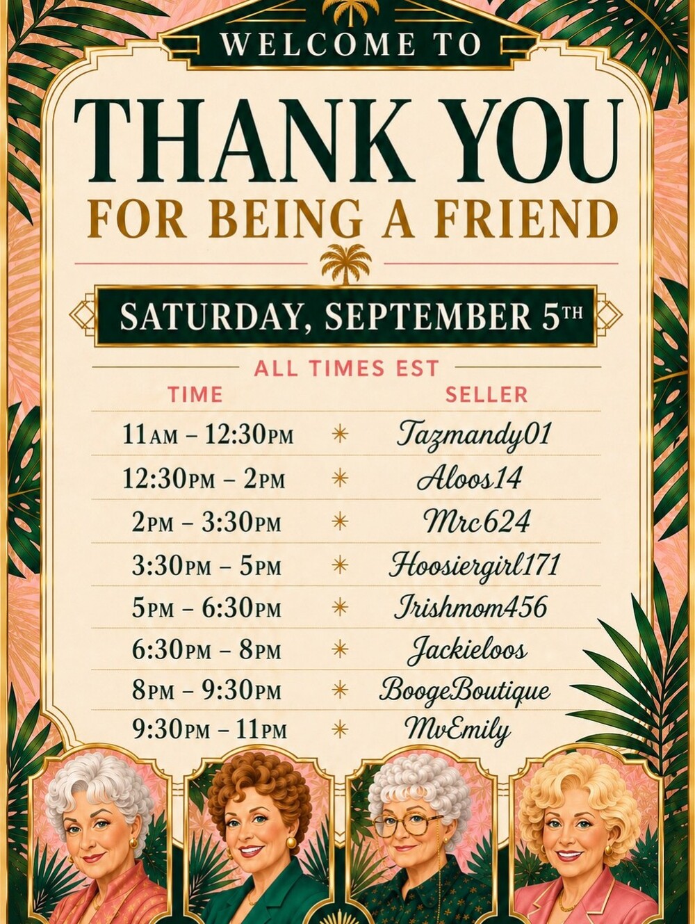 THANK YOU FOR BEING A FRIEND TRAIN SHOW!